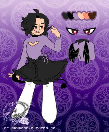 Reference sheet for one of my OCs, Sin