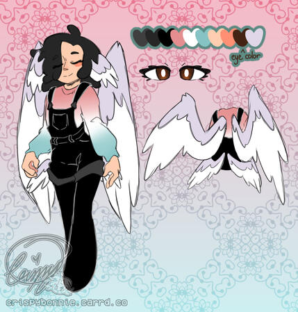 Reference sheet for one of my OCs, Saint